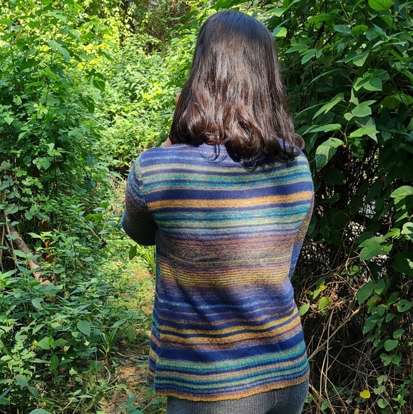 Striped knitted sweater - Picture 2 of 4